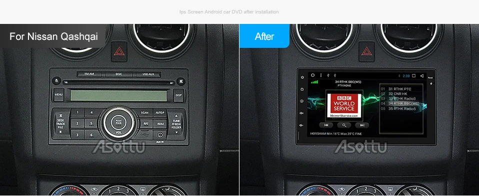 Excellent Asottu CWD7060 2G android 8.1 car dvd gps navigation radio video player stereo universal 2 din radio car multimedia player gps 7