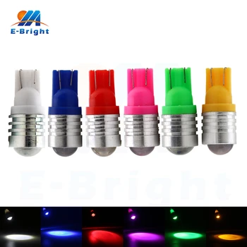 

20pcs 12V T10 1210 1W 1 SMD LED Bulbs License Plate Instrument Reading Clearance Lights 12V White Blue Red Green