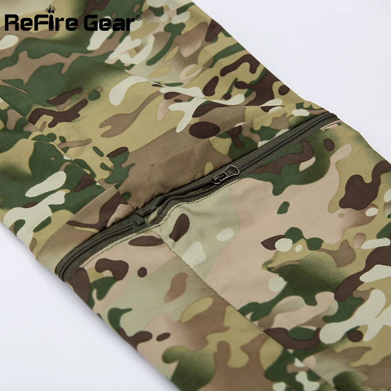 Refire gear летние тактические штаны мужские быстросохнущие съемные военные дышащие