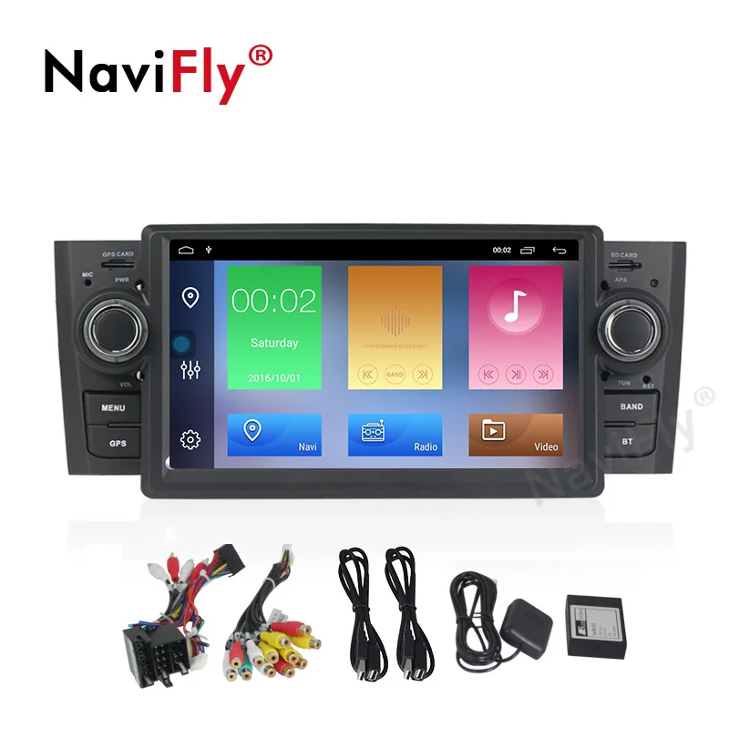 Discount Android dvd radio for Fiat Grande Punto Linea 2006-2012 Auto multimedia stereo player navigation 7 inch full touch screen No DVD 5