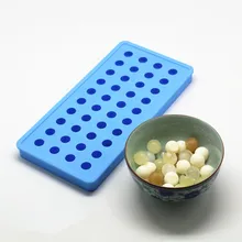 1 UNIDS Aprobado POR LA FDA 40-Cavity Esférico de Silicona Del Molde de Chocolate/Enrejado del Hielo Jugos Molde Bola de Hielo Vino 9.4*4.7*0.4 pulgadas