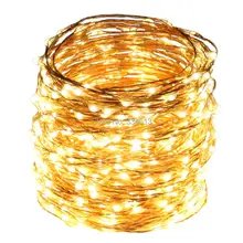 24 м 79FT 480LED гирлянды медная проволока Звездные гирлянды Рождественские Свадебные декоративные гирлянды