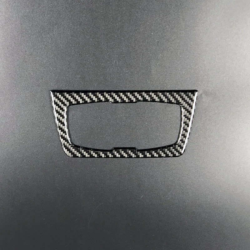 Carbon Fiber Headlight Switch Buttons Decorative Frame Cover Trim Dashboard Interior Molding Sticker for BMW F30 F34 Car Styling36 (1)