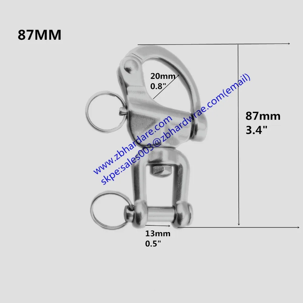 87 мм поворотные тиски защелкивающиеся скобы для парусника-316 нержавеющая сталь