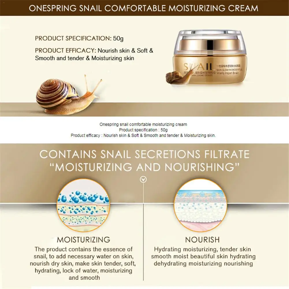 Дневные кремы лицо улитки глубокое увлажнение отбеливание омоложение лечение