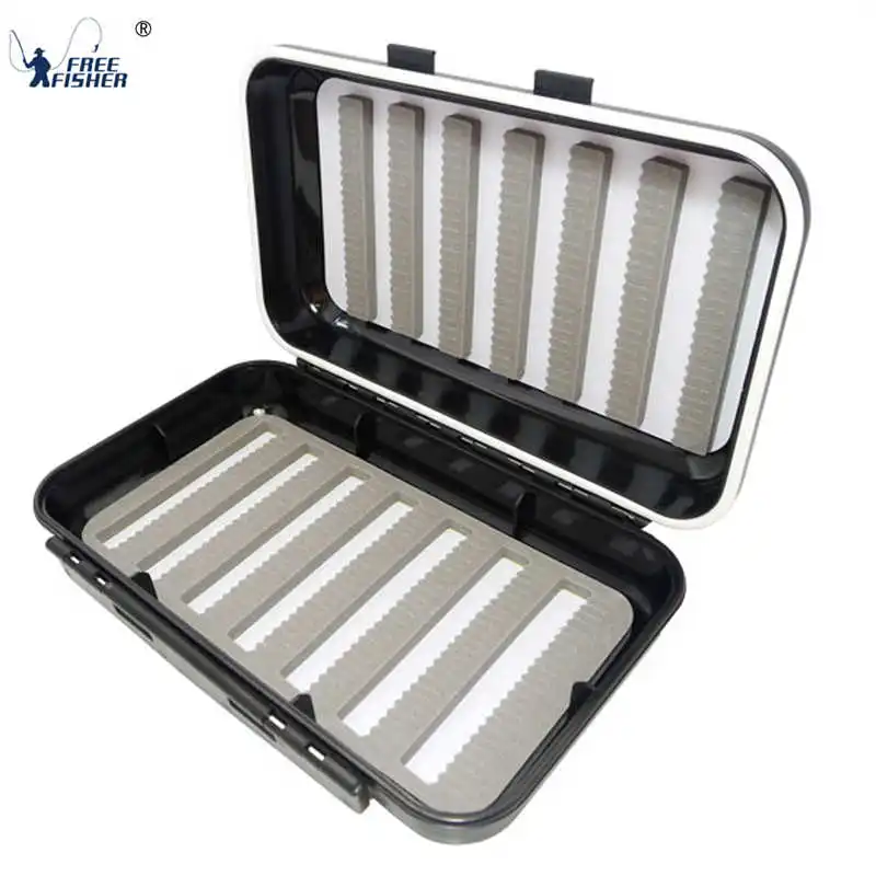 Fly Fishing Boxes Double Side Foam Storage Box Case Fishing Tackle