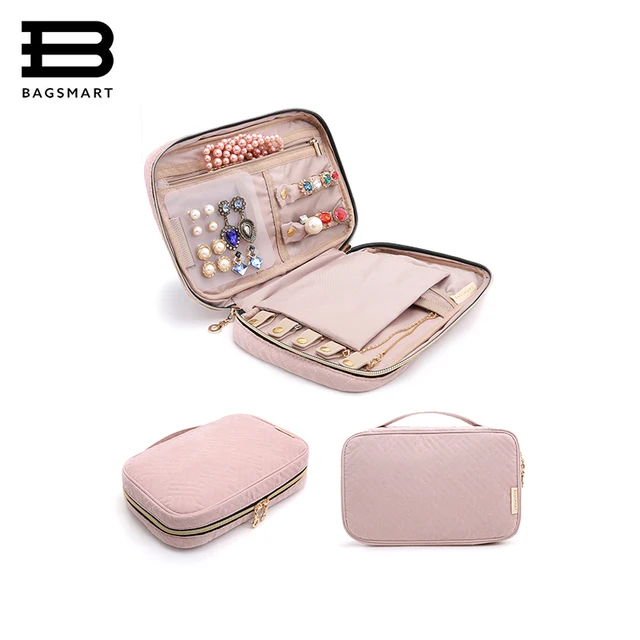 Bagsmart Women Travel Jewelry Organizer Case Female Cosmetics Bags Bagsmart Women Travel Jewelry Organizer Case Female Cosmetics Bags Pouch Bag For Necklace Bracelet Earring