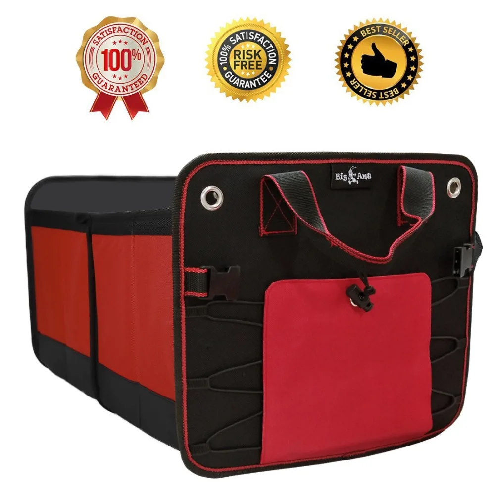 Car Trunk Organizer Collapsible auto accessories Waterproof Grocery Cargo Storage Container for