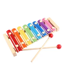 Деревянный маримба игрушки восьми-тон фортепиано игрушки, музыкальные инструменты Детское музыкальное просвещение Монтессори образование учебных пособий