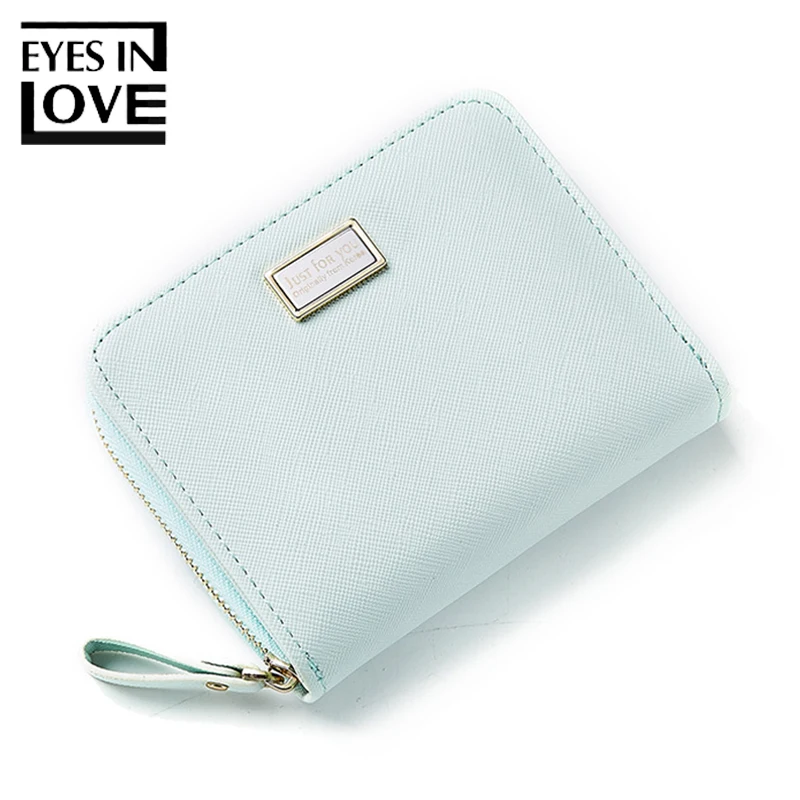 

Eyes In Love Casual Women PU Wallet Lovely Square Type Fresh Bags For Girls Coin Pocket Card Holder Fashion Solid Female Purse