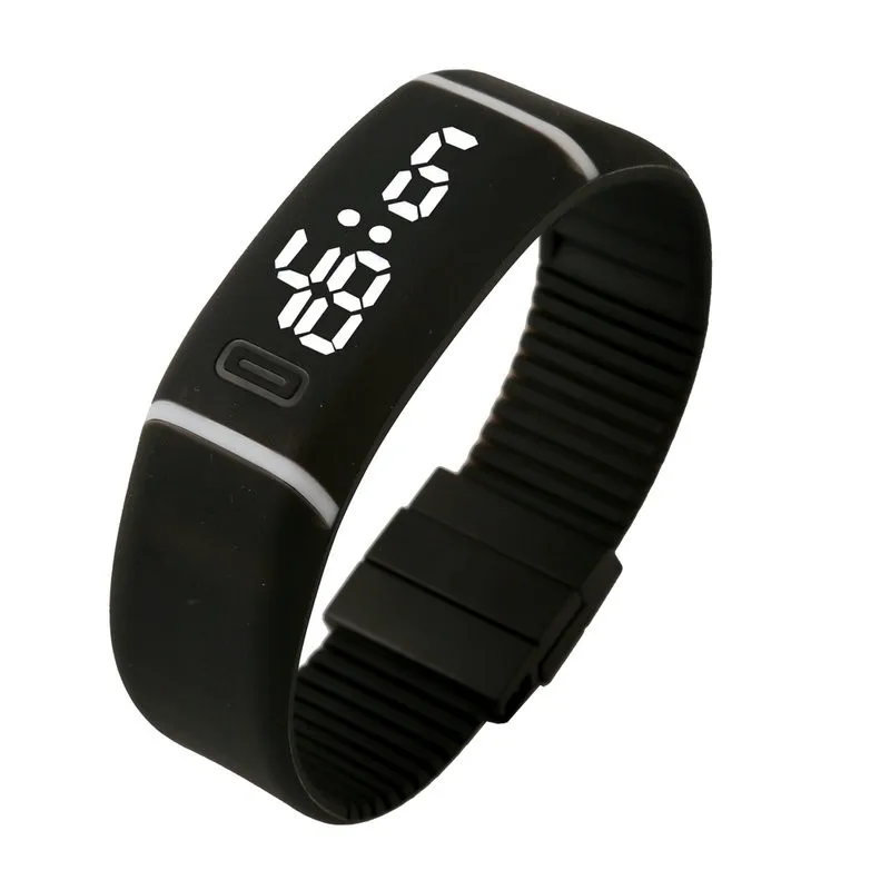 

Splendid Luxury Electronic Watch Watches Mens Womens Rubber LED Watch Date Sports Bracelet Digital Wrist Watch bayan kol saati