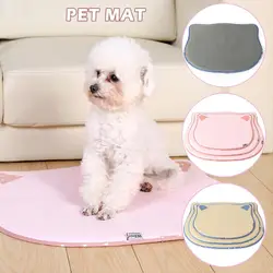 Pet Cool Pad Cat Head Shape Breathable Sponge Layer Sleeping Mat Nest Dog Summer Essential Cooling Mat Foldable Pet Cool Pad Cat Head Shape Breathable Sponge Layer Sleeping Mat Nest Dog Summer Essential Cooling Mat Foldable
