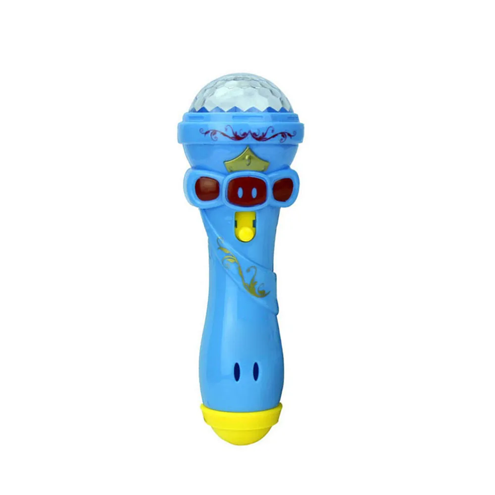 Детская популярная забавная осветительная Беспроводная модель микрофона, подарок для музыки, караоке, милые мини-инструменты, музыкальные игрушки для малышей