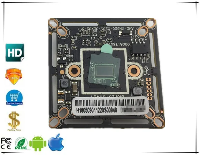 

1920*1080 1080 2.0MP AHD Camera Module Board XM330+2235E 38*38mm UTC BNC DC 12V CCTV Security Surveillance