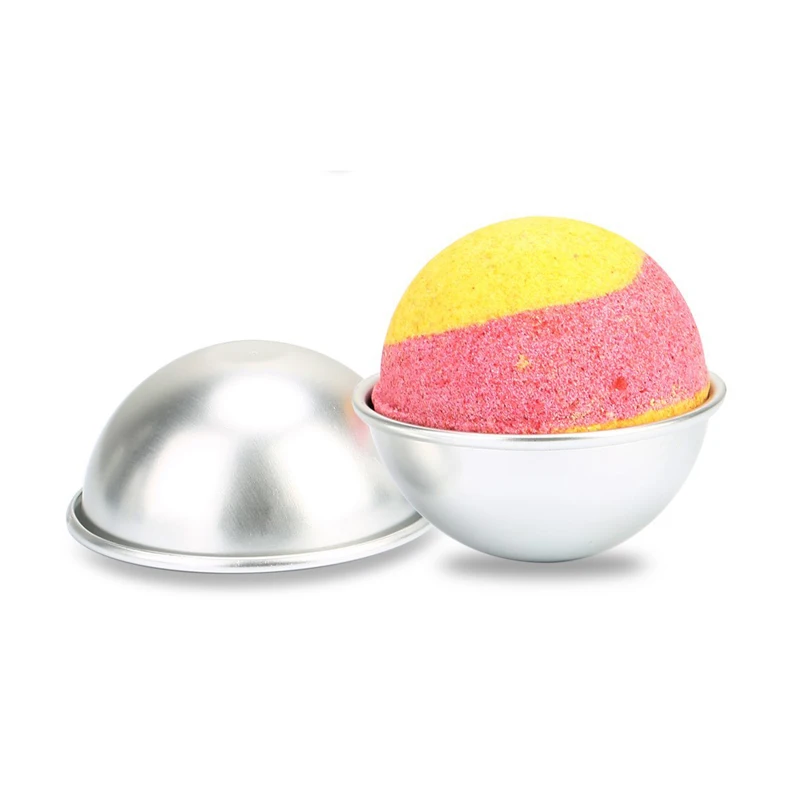 

6pcs/set Aluminum Alloy Ball Sphere Shape Bath Bomb Mold Baking Bakeware Set