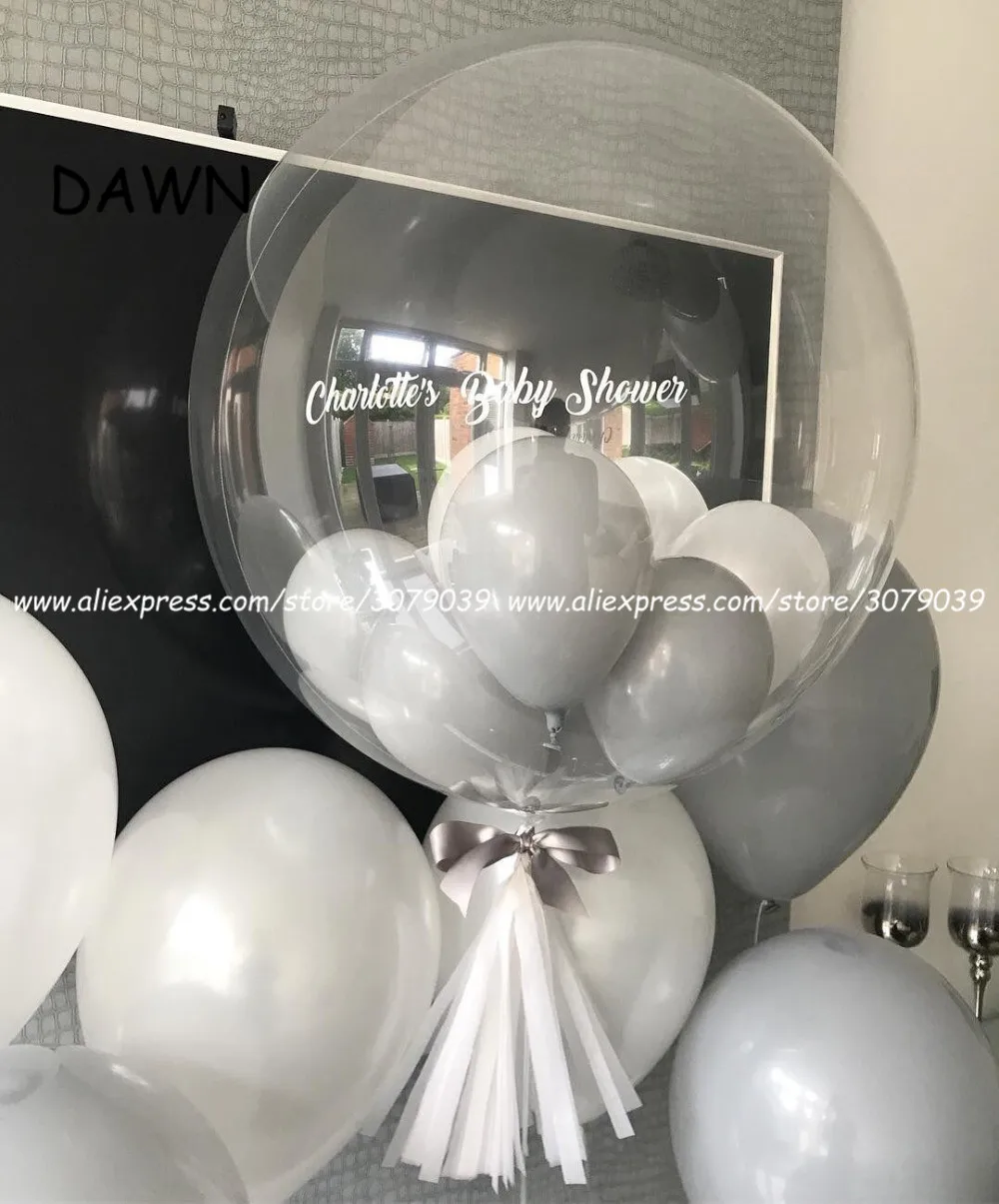 50 шт./лот без морщин прозрачные надувные шары прозрачный Гелий воздушные шары на день рождения вечерние Diy Любовь День святого Валентина