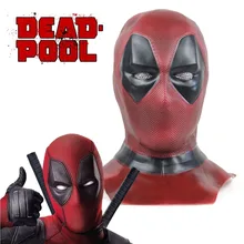 

Adult Deadpool Mask Deluxe Deadpool 2 Wade Wilson Cosplay Full Face Mask Hood Helmet Halloween Superhero Costume Accessories