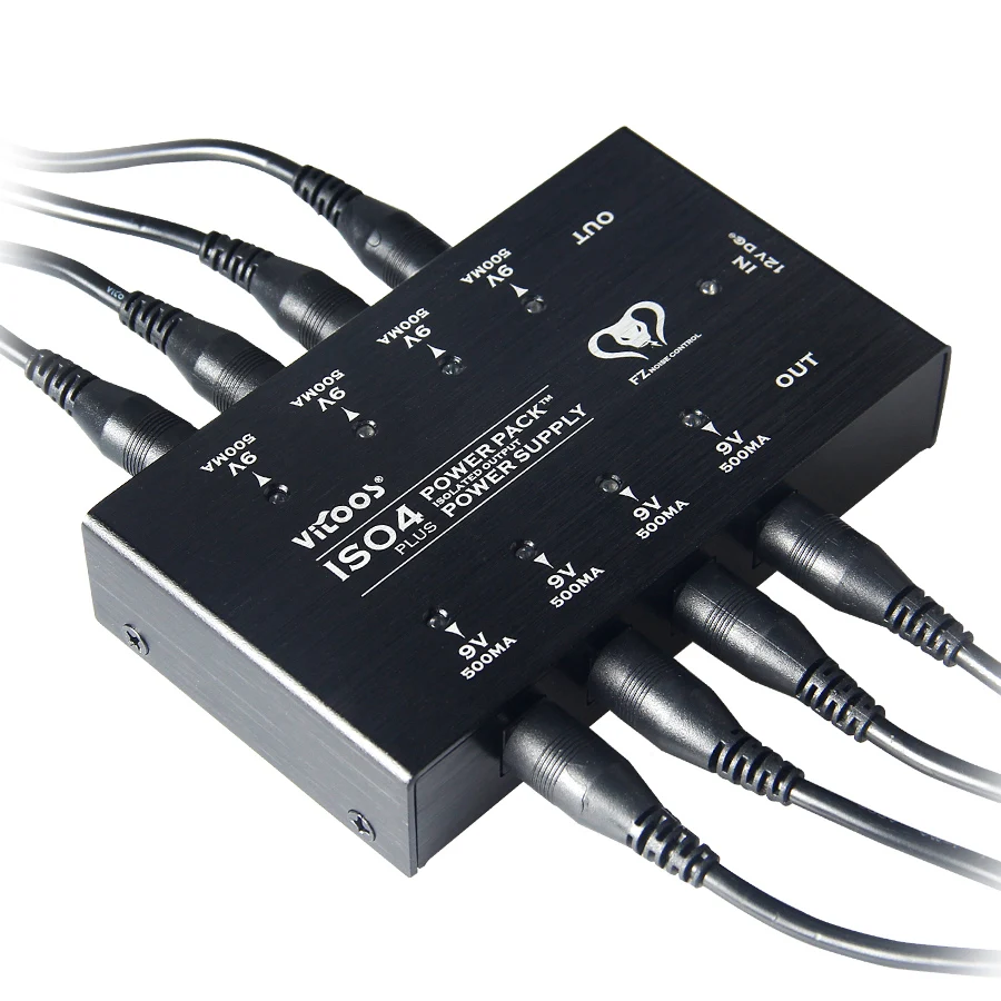 

Vitoos ISO4 PLUS Power Packtm Power Supply Guitar Effect Pedals 8 pcs DC cables plus 1Y cable Guitar Accessories