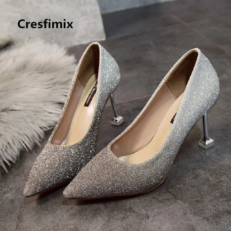 Alta Altos d Tacón Cresfimix Alto Tacones Cuero Calidad B Linda a B3109 De Sexy Señora Dulce Pu c Femmes Hauts Brillante Zapatos Talons taxwnvSpaq