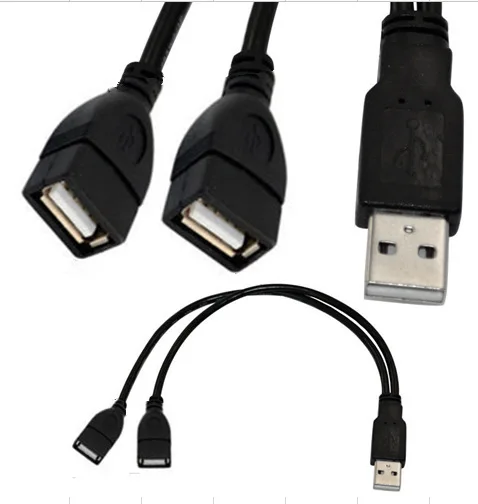 USB 2 0 A штекер для двойных гнездо Y разветвитель адаптер кабель|adapter cable|usb 2.0usb 2.0 a |