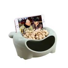 Портативный коробка для хранения еды для перекуса стол метизы Органайзер необычная коробка поднос для сухофруктов с стойка для мобильного телефона