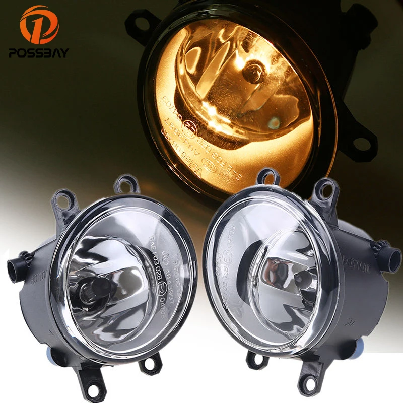 

POSSBAY Car Fog Light Lamps H11 Bulbs Amber for 2007-2011 Toyota Camry for 2008-2014 Lexus LX570 Auto Fog Lamp Assembly