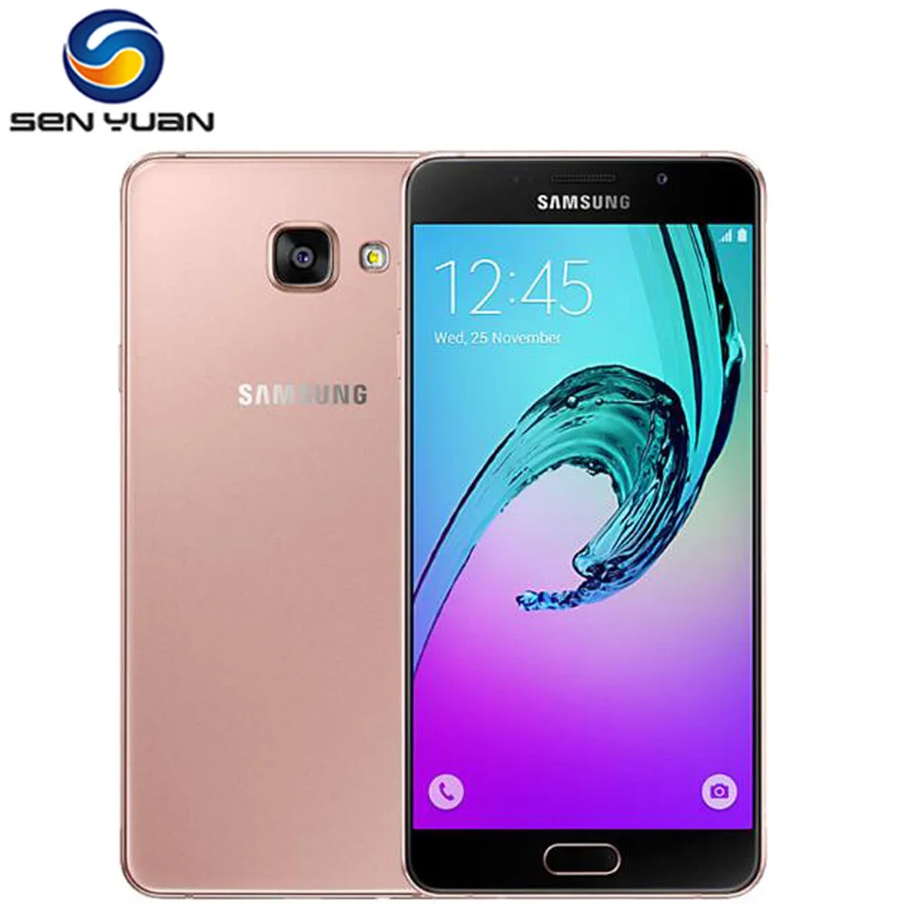 

Samsung Galaxy A7 A7100 2016 Mobile Phone Dual Sim 5.5" 3GB RAM 16GB ROM 13MP 4G LTE Octa-core Fingerprint Smartphone