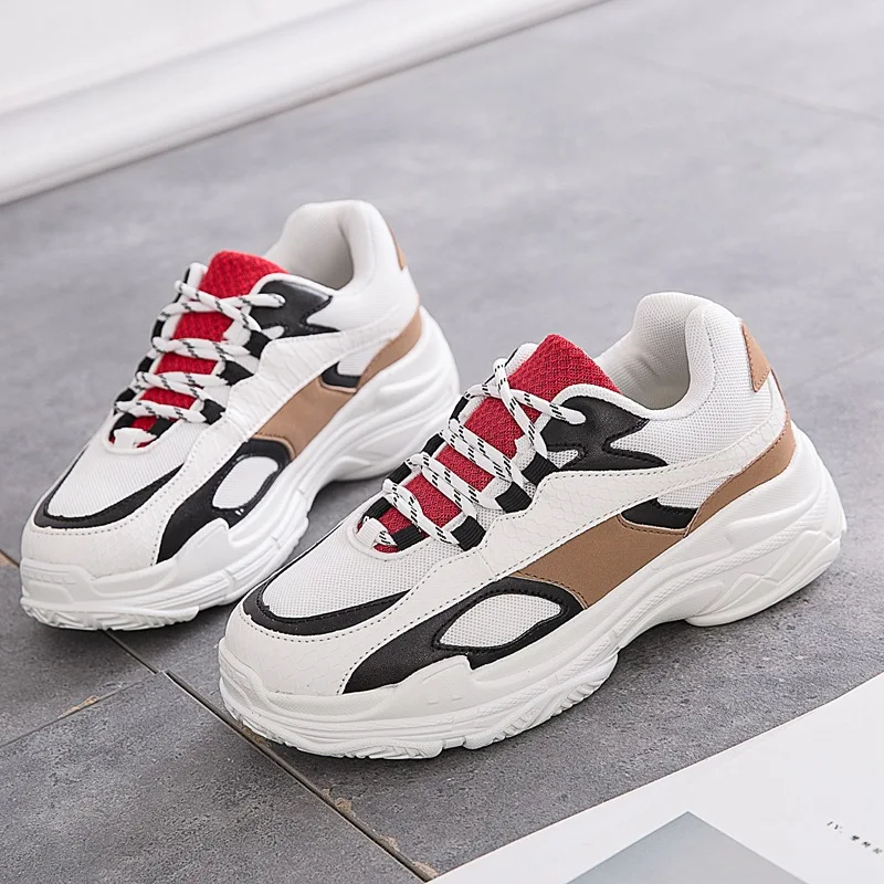 

Jookrrix Casual White Shoes Women Brand Platform Sneaker High Top Lady chaussure Female footware Quality Girl Shoes Breathable