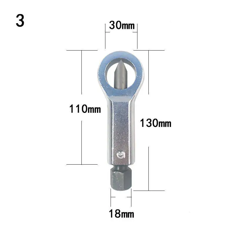 

Heavy Duty Rust Resistant Damaged Nut Splitter 1Pcs Remover Rusty Nut Splitter Spanner Steel Wrench Hex Remove Cutter Tool