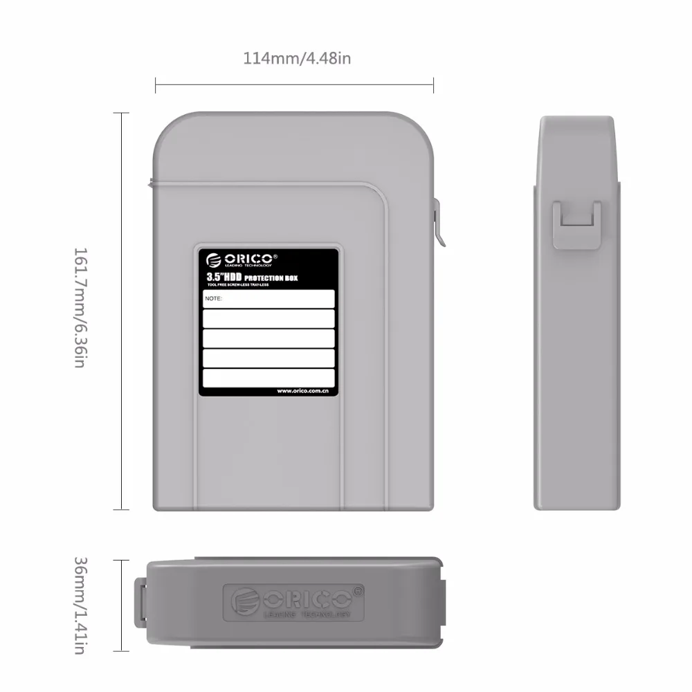 ORICO PHI-35 HDD протектор Профессиональный Премиум антистатический жесткий диск защитная коробка