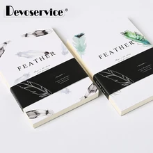 Симпатичные в форме пера пустые страницы блокнот альбом для зарисовок Рисование граффити книга журнал путешественники планировщики офисные школьные принадлежности