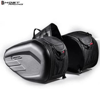 

58L Waterproof One Set Motorcycle Saddlebag Universal Moto Riding Knight Helmet Bag Tail Luggage Suitcase for Suzuki Kawasaki