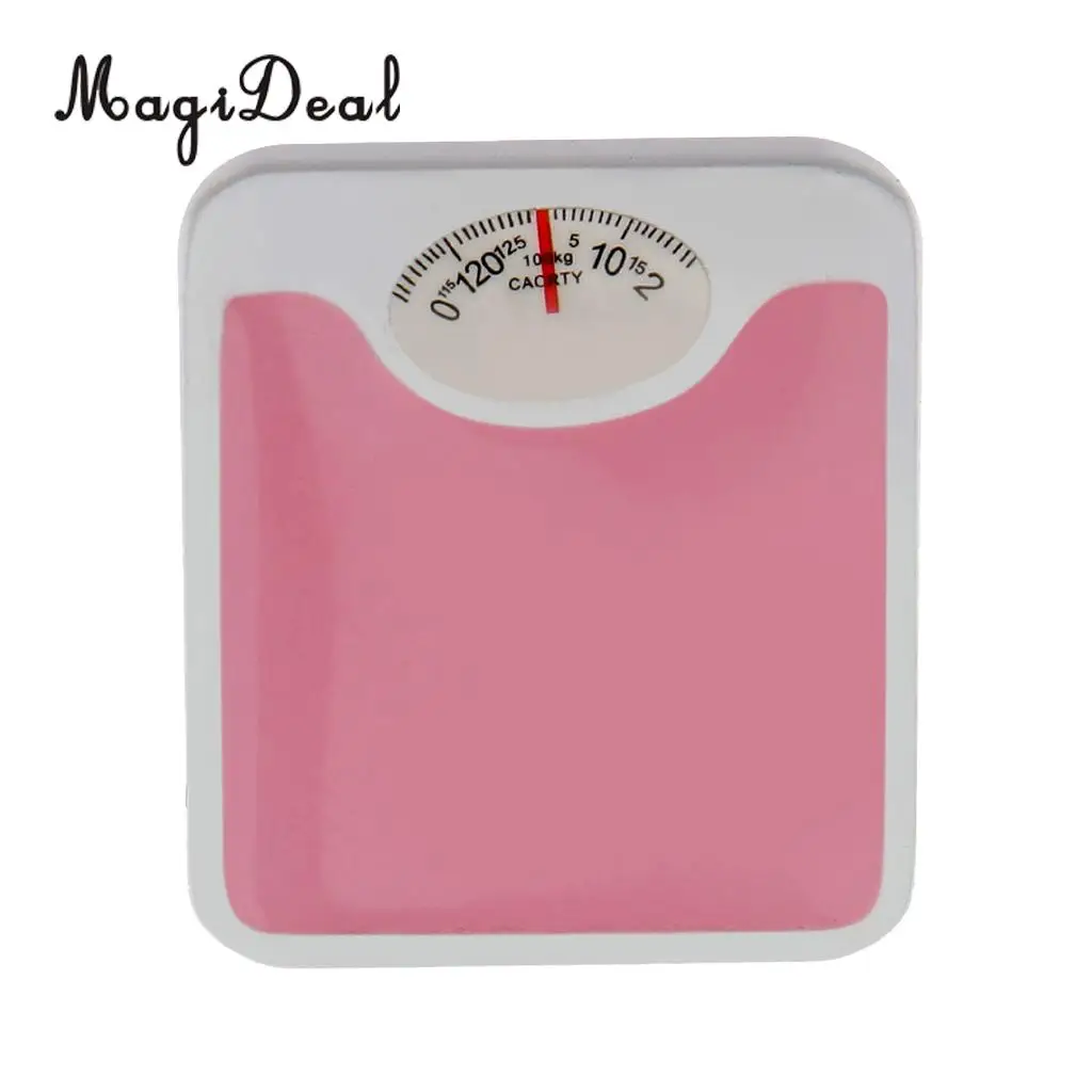 MagiDeal Top Sale 1Pc 1/12 Scale Dolls House Miniature Metal Weight Scales for Bedroom Decor Children Toy 2 Colors 230x260mm
