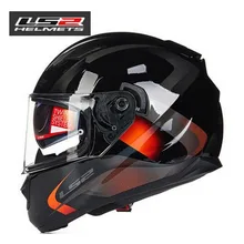 100% Original LS2 ff328 motorcycle helmet with inner sun visor full face helmet double visor helmet with anti-fog visor