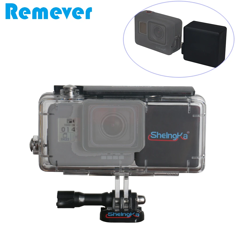 2300mAh Battery with Camera waterproof Case For GoPro External Camera