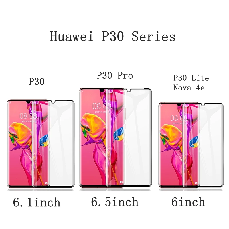 Закаленное стекло для huawei P30 Pro защита экрана 3D изогнутое Nova 4e Защитное стекло для телефона для huawei P30 Lite mate 20 Pro