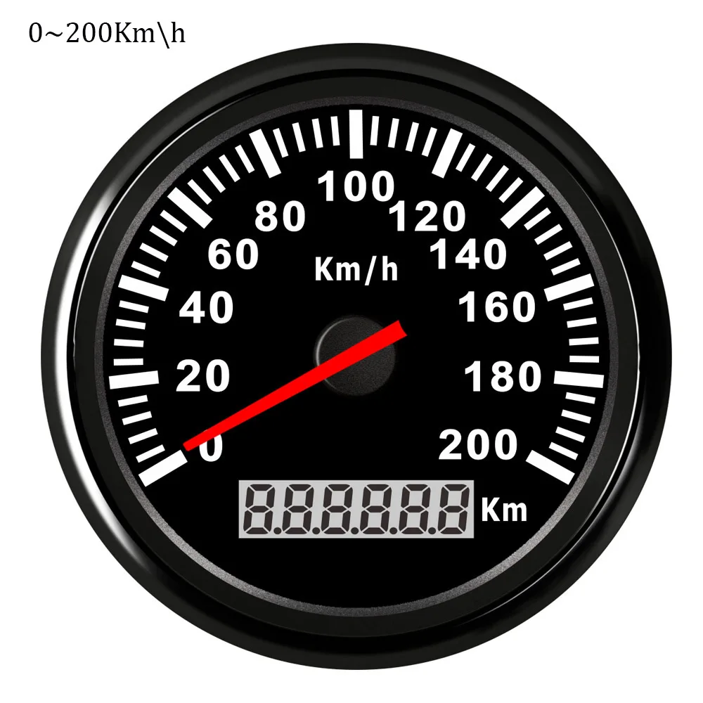 

Marine Boat Speedometer 120\ 200 km/h Speed Gauge for Audi A4 BMW E49 Car Motorcycle with Red Backlight Digital Speedometer