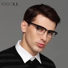 Ibbolll, Ретро стиль, мужское Оптическое стекло, es оправа, роскошный бренд, прозрачные линзы, очки для глаз, оправа для мужчин, s, круглые, стекло для глаз, es, мужские Oculos LA14110