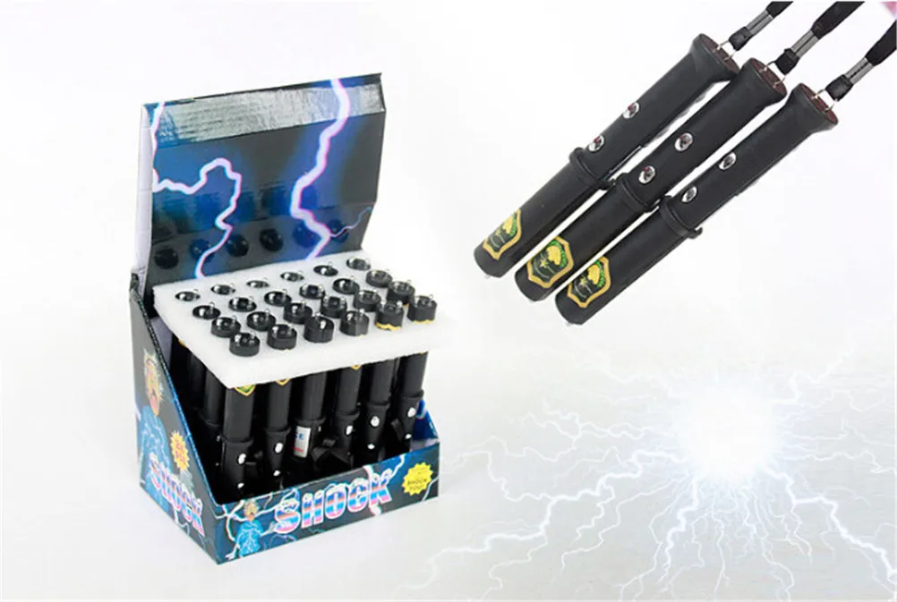 

Electric Shock Batons Stick Flashlight Joke Prank Trick Toy For April-Fool Day Utility Gadget Gag Joke Funny Prank Kids Toy