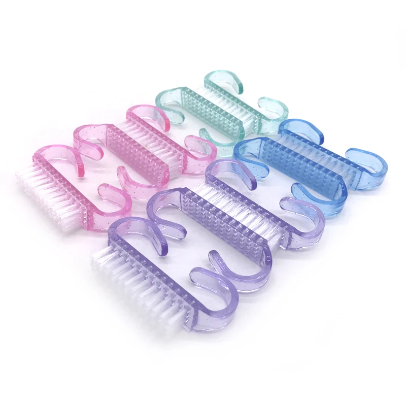 

20pcs Nail Brush Gel Acrylic Nail Art Silicone Brush Mix Color Handle Clean Dust Small Angle Manicure Ongles Materiel Accessorie