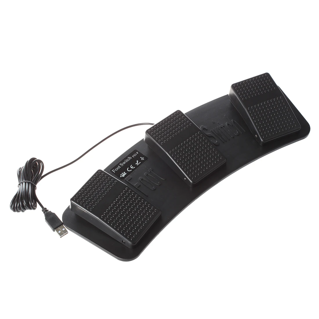  FS3-P USB Triple Foot Switch Pedal Control Keyboard Mouse PC Game Plastic
