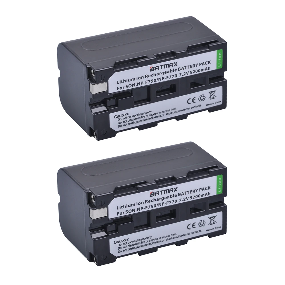 2 шт. 5200 мАч NP F750 F770 аккумулятор + зарядное устройство USB с ЖК дисплеем для Sony F970 F960