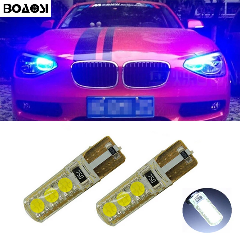 BOAOSI 2x LED T10 W5W Car Parking Light Wedge Light For BMW E46 E39 E91