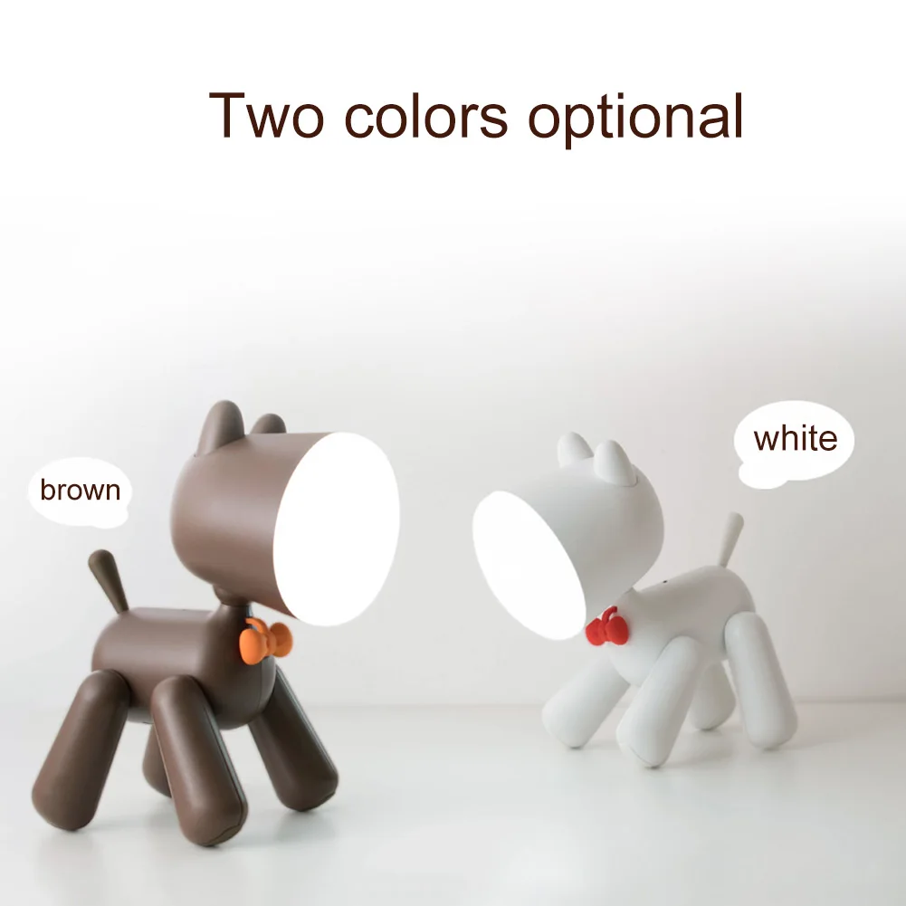 

Dog Night Light Lamp Table Reading Lamp USB Chargeable Cute Dog Kids Cartoon Nightlight Lamps QJS Shop