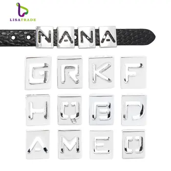 

1300PCS 8MM Hollow Slide Letters New fashion jewelry Fit Bracelets & Bangles LSSL010*1300