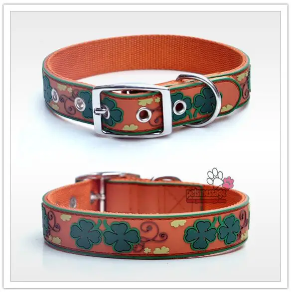 New Fashion Pet Collar Dog Leash Clover Designer Collar Lead for Big