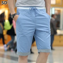 Мужские шорты с эластичной резинкой на талии мужские штаны летние укороченные пляжные шорты для серфинга мужские Короткие повседневные бермуды 1034