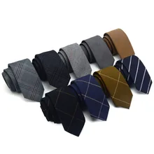 2016 New Hot Gentlemen Leisure Fashion Casual 6cm Neckwear Ties For Men Narrow Spinning Cravat Party Plaid Striped Necktie