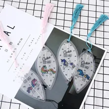 Милые Классические Элегантные креативные закладки в виде единорога с кисточкой, натуральные коллекционные вещи, листья, вены, закладки, креативные канцелярские принадлежности