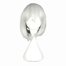 Женские вечерние синтетические термостойкие короткие Боб серебристо-белый парик для косплея 14 видов стилей высокотемпературные волоконные волосы парик-579